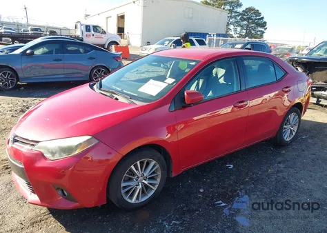 2015 Toyota Corolla Le Plus z USA, uszkodzony, nr VIN 2T1BURHE2FC394312